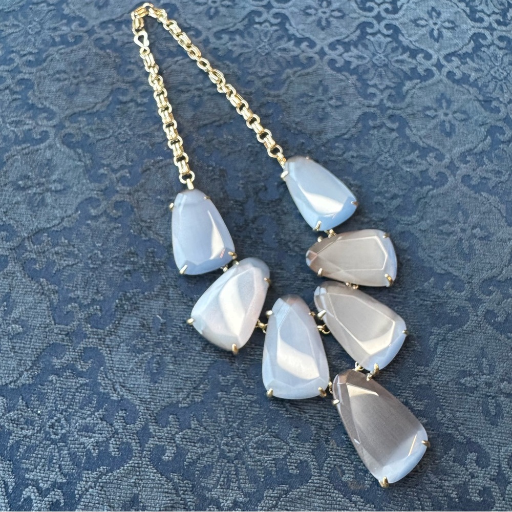 Kendra Scott gold tone and silver Harlow Necklace with hook closure
